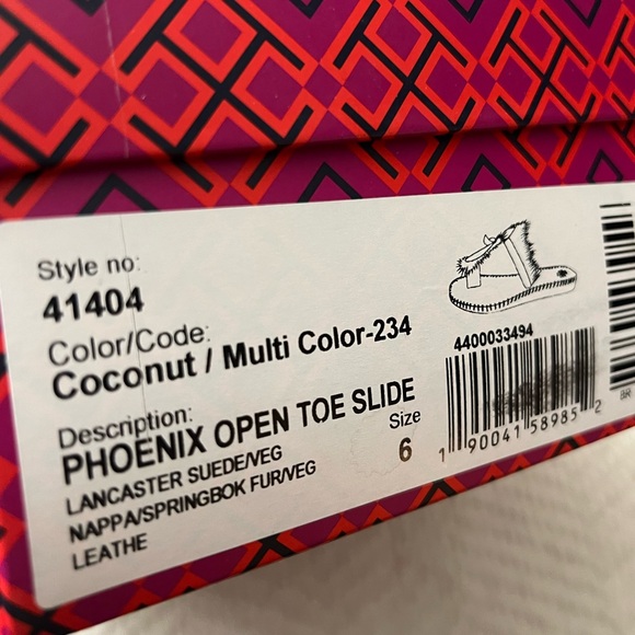 🤍New Tory Burch Phoenix Open Toe Natural Fur Sandals🤍 - Picture 4 of 9